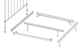 Open Foot Rail System for Headboard Only